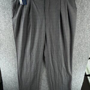 NWT Ralph Ralph Lauren 36x30 Gray Glen Plaid Dress Slacks Pants Polyester Blend